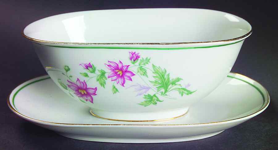 Maytime Gravy Boat with Attached Underplate by Heinrich - H&C-1