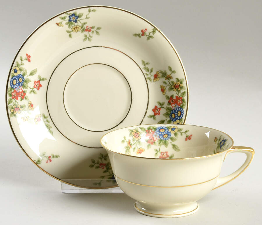Meadow Footed Cup & Saucer Set by Heinrich - H&C-1