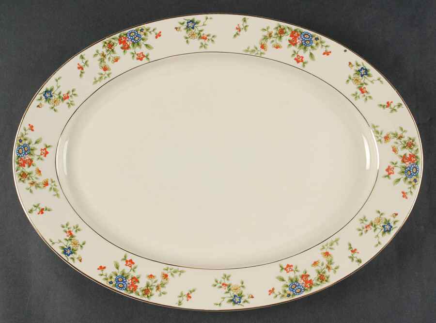 Meadow 14" Oval Serving Platter by Heinrich - H&C-1