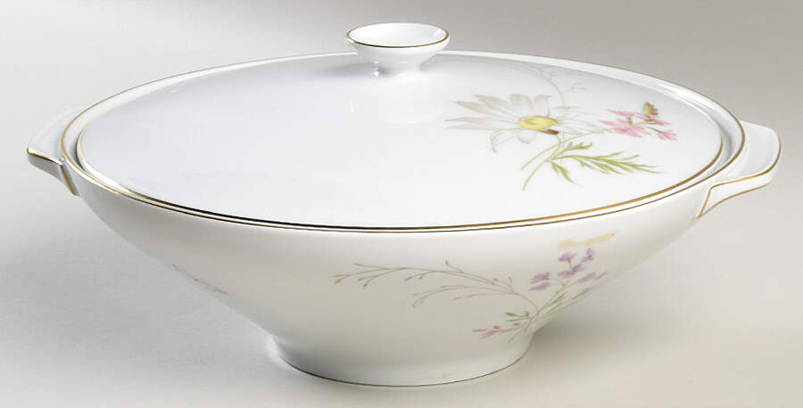 Meadow Flowers Round Covered Vegetable by Heinrich - H&C-1
