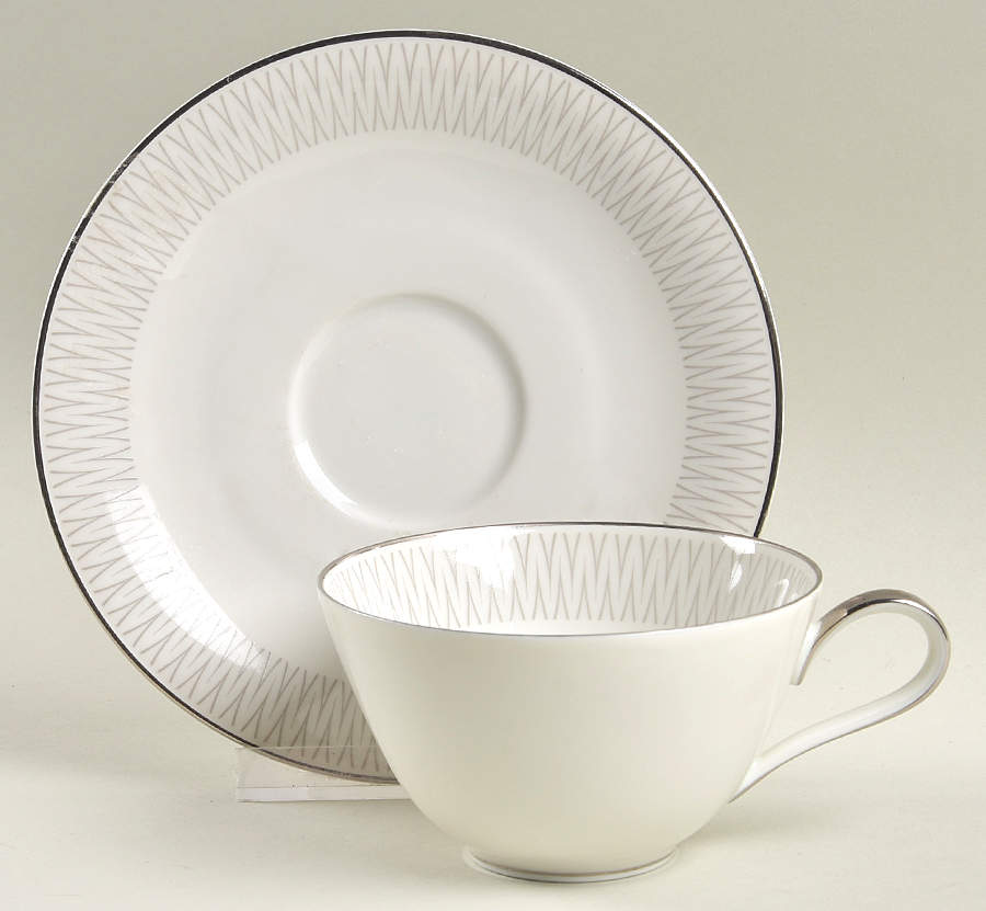Monarch Flat Cup & Saucer Set by Heinrich - H&C-1