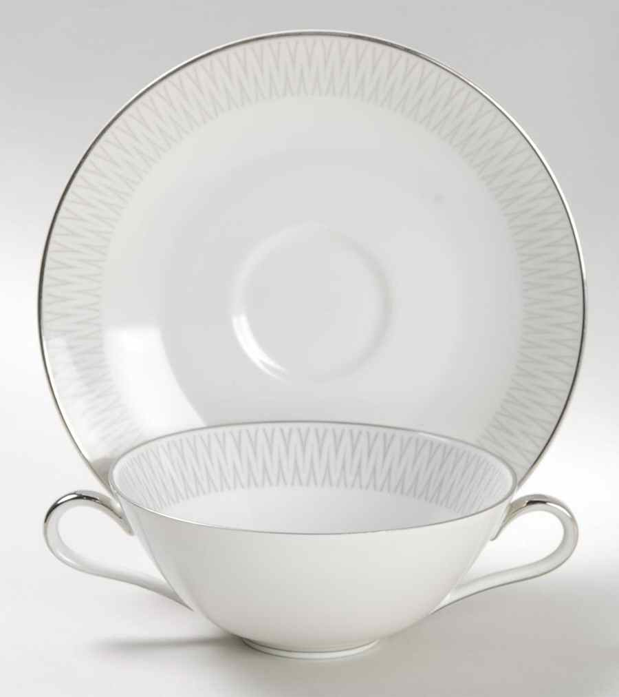 Monarch Flat Cream Soup Bowl & Saucer Set by Heinrich - H&C-1