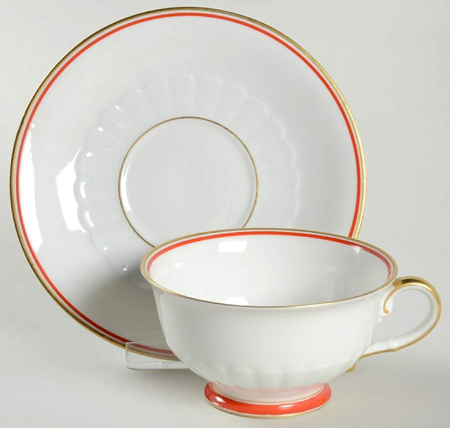 Monterey Footed Cup & Saucer Set by Heinrich - H&C-1