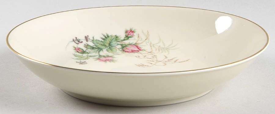 Moss Rose (Cream Background, Coupe) Coupe Soup Bowl by Heinrich - H&C-1