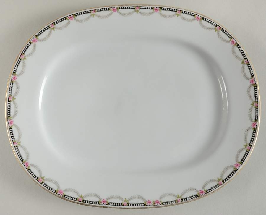 Navarre 10" Oval Serving Platter by Heinrich - H&C-1