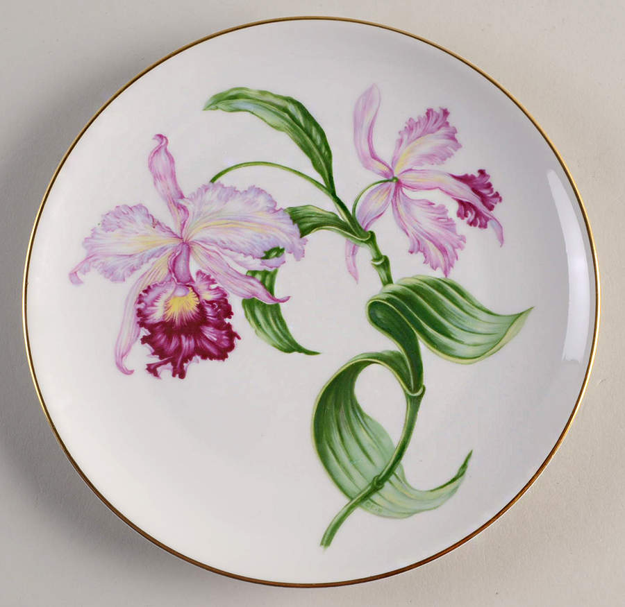 Orchid Salad Plate by Heinrich - H&C-1