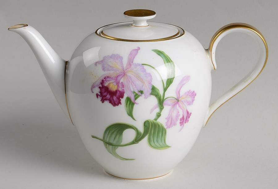 Orchid Mini Teapot & Lid by Heinrich - H&C-1