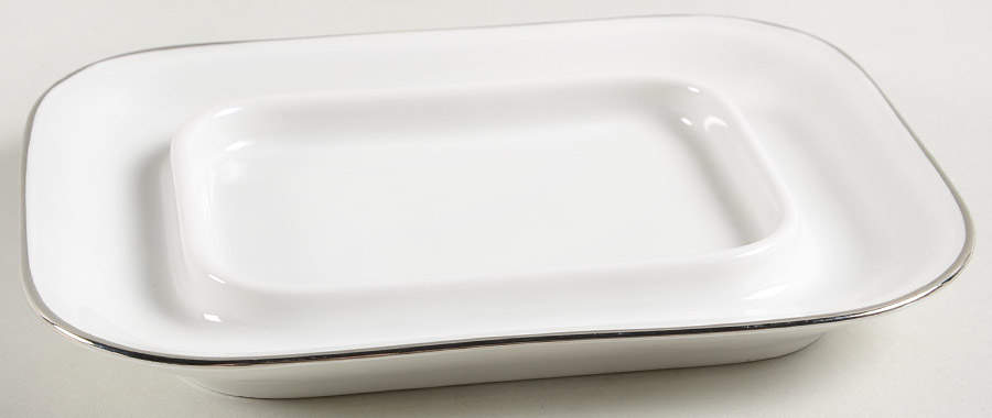 Platinum Arc Rectangular Butter No Lid by Heinrich - H&C-1