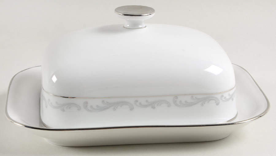 Platinum Arc Rectangular Covered Butter by Heinrich - H&C-1