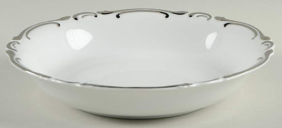 Platinum Baroque Coupe Soup Bowl by Heinrich - H&C-1