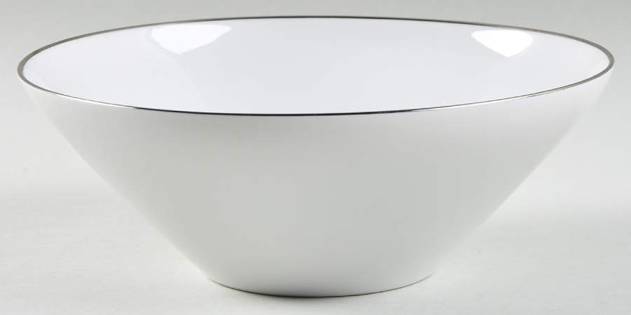 Platinum Band 7" Round Vegetable Bowl by Heinrich - H&C-1
