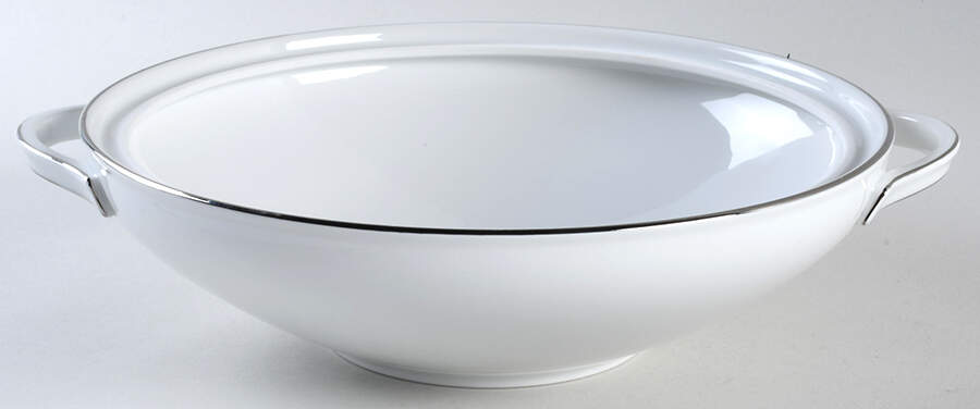Platinum Band Round Vegetable No Lid by Heinrich - H&C-1