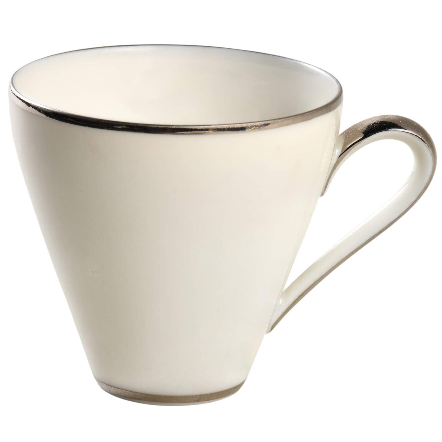 Platinum Band Flat Demitasse Cup by Heinrich - H&C-1