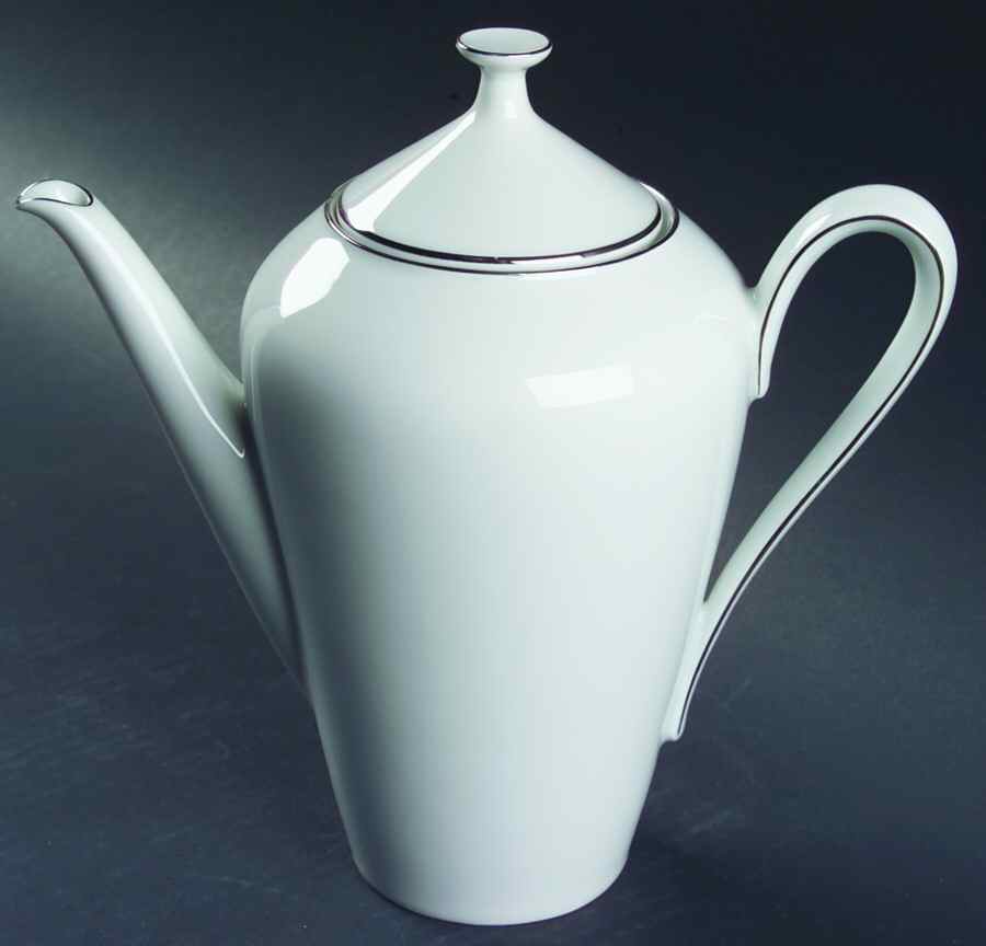 Platinum Band Coffee Pot & Lid by Heinrich - H&C-1