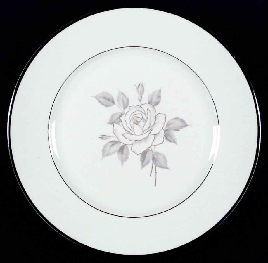 Platinum Rose Dinner Plate by Heinrich - H&C-1