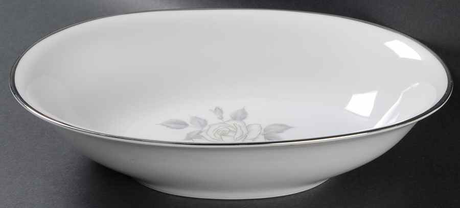 Platinum Rose 10" Oval Vegetable Bowl by Heinrich - H&C-1