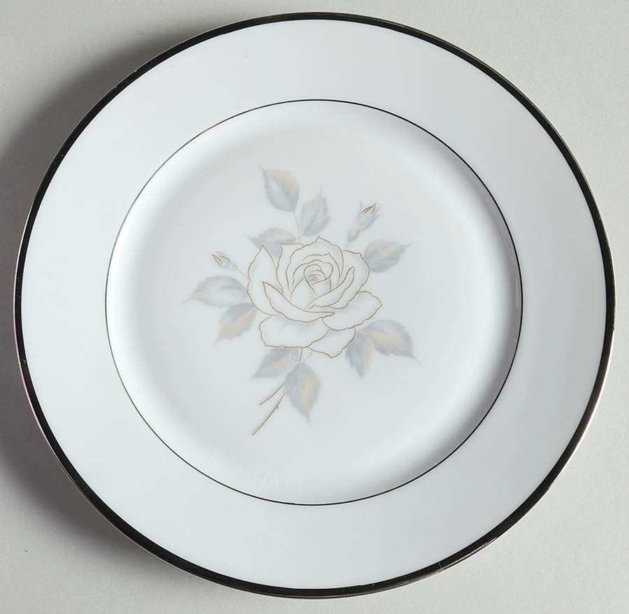 Platinum Rose Salad Plate by Heinrich - H&C-1