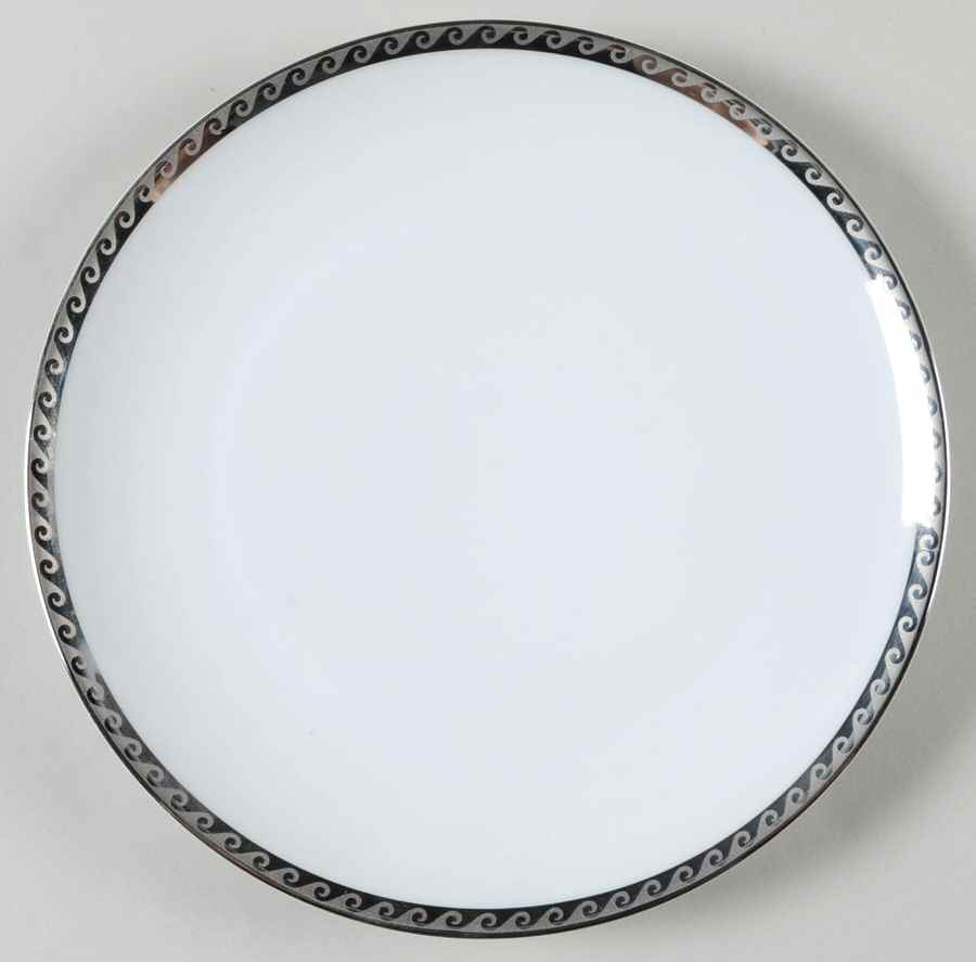 Platinum Wave Salad Plate by Heinrich - H&C-1