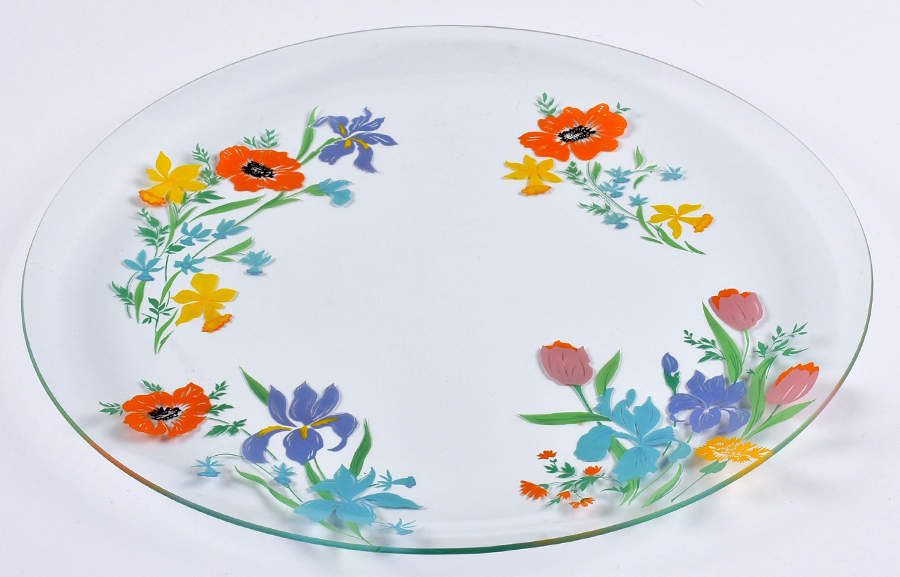 Primavera Glassware Service Plate (Charger) by Heinrich - H&C-1