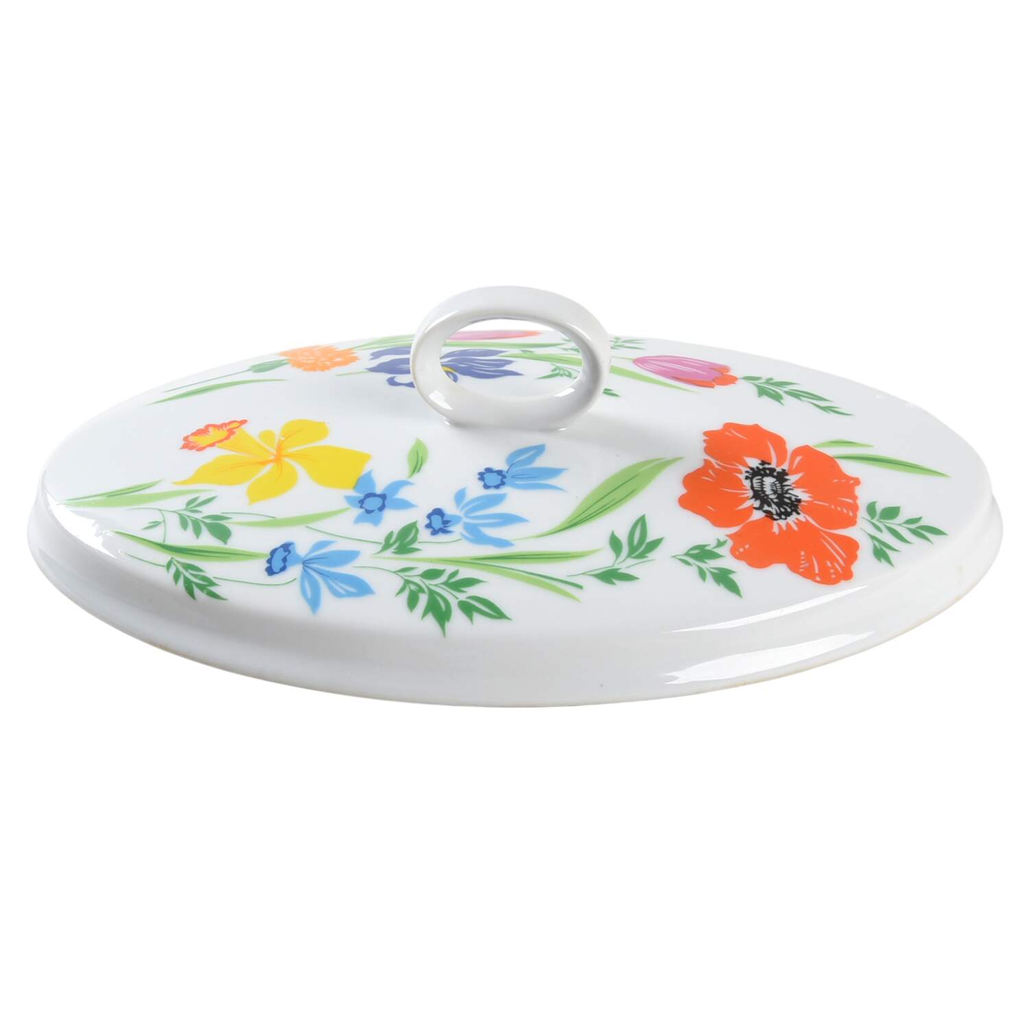 Primavera Lid for 1.5 Quart Oval Covered Casserole by Heinrich - H&C-1