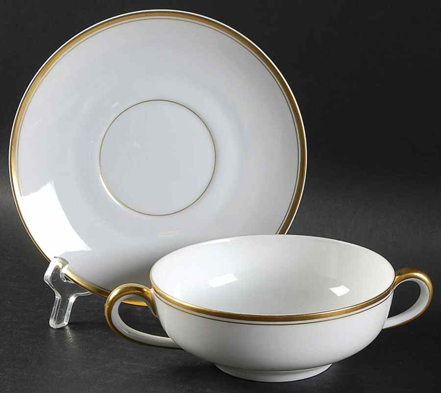 Princess Flat Cream Soup Bowl & Saucer Set by Heinrich - H&C-1