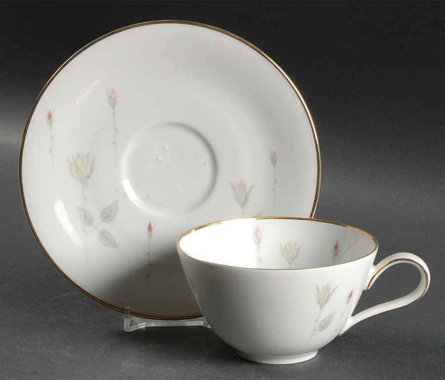 Rose Garden Flat Cup & Saucer Set by Heinrich - H&C-1