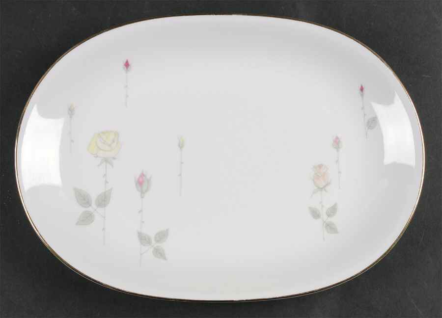 Rose Garden 11" Oval Serving Platter by Heinrich - H&C-1