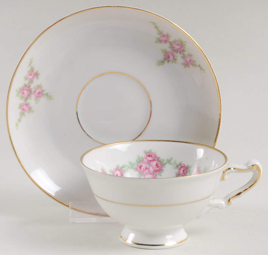 Rosalinda Footed Demitasse Cup & Saucer Set by Heinrich - H&C-1