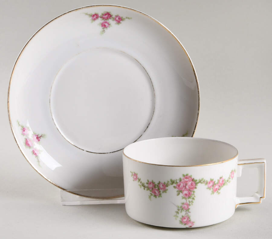 Rosalinda Flat Cup & Saucer Set by Heinrich - H&C-1