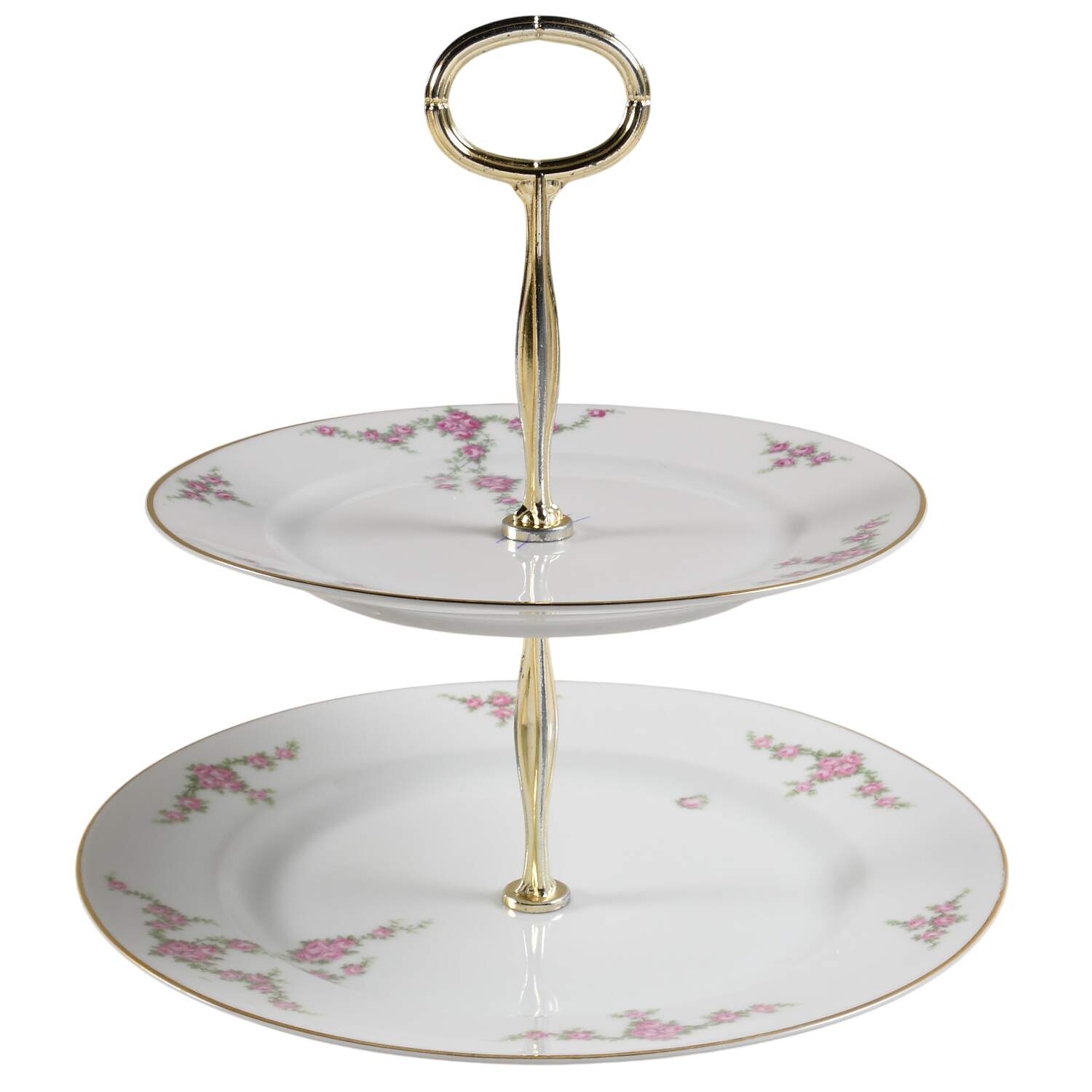 Rosalinda 6 5/8"-10"  2 Tiered Serving Tray (Dp, Sp) HC by Heinrich - H&C-1