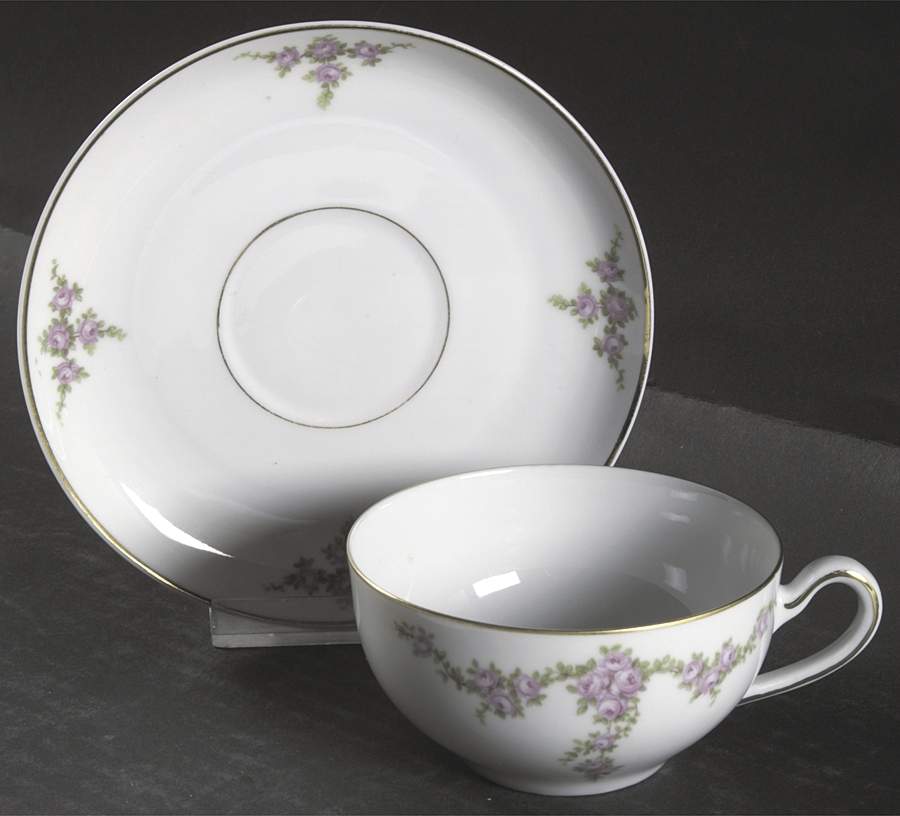 Rosalinda Flat Cup & Saucer Set by Heinrich - H&C-1