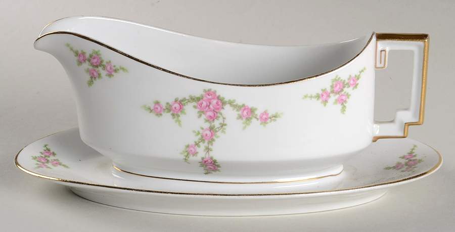 Rosalinda Gravy Boat with Attached Underplate by Heinrich - H&C-1