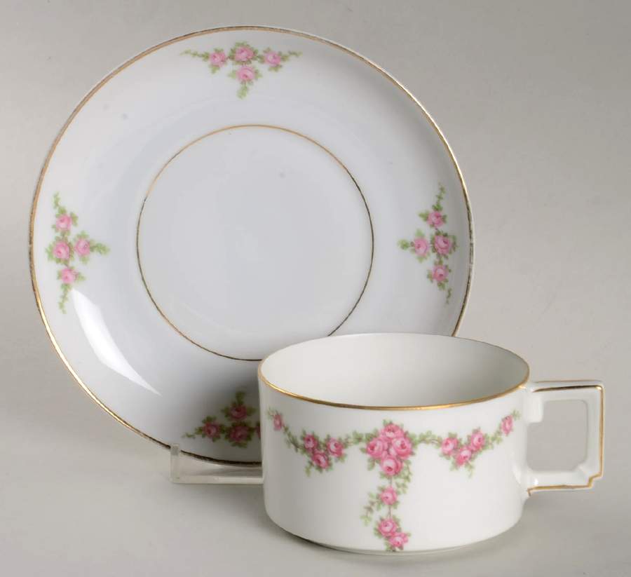 Rosalinda Flat Cup & Saucer Set by Heinrich - H&C-1
