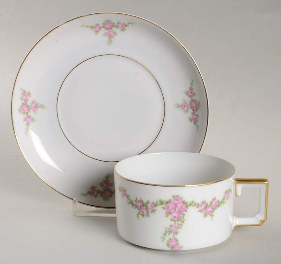 Rosalinda Flat Cup & Saucer Set by Heinrich - H&C-1