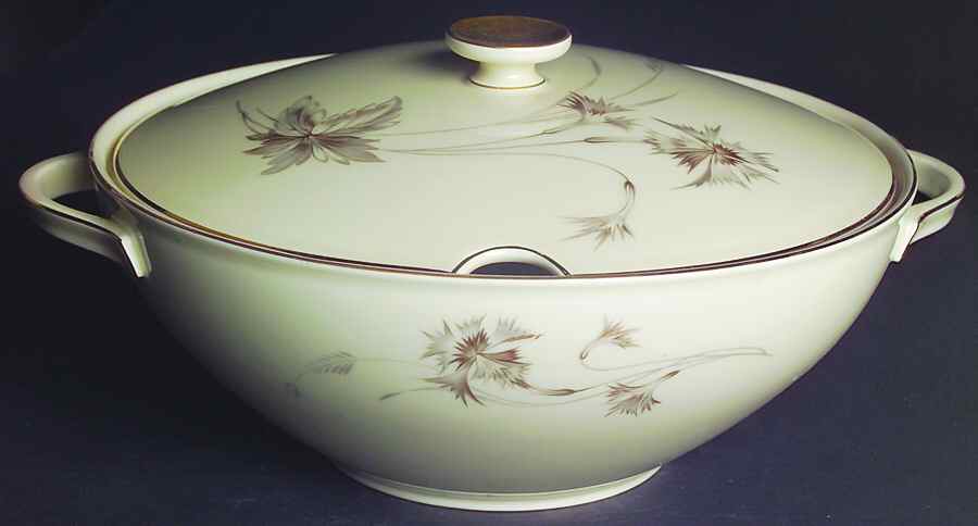 Sepia (Ivory, Gold Trim) Tureen &  Lid by Heinrich - H&C-1