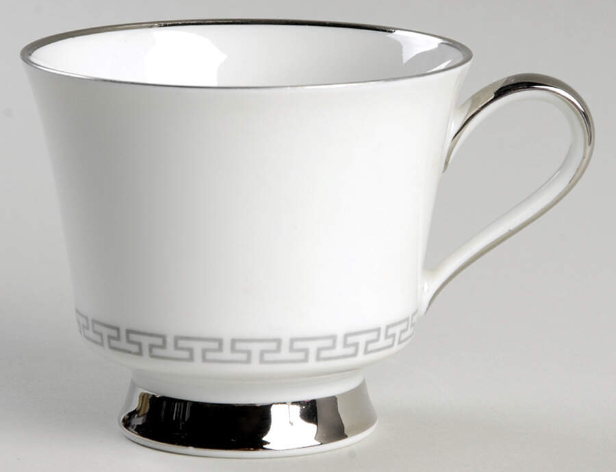 Silver Key Greek Key Footed Cup by Heinrich - H&C-1