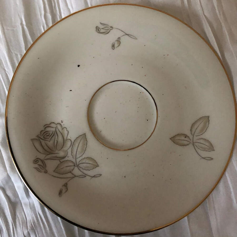 Silver Rose Saucer by Heinrich - H&C-1