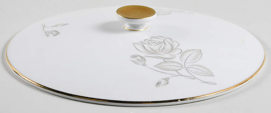 Silver Rose Lid for Round Vegetable by Heinrich - H&C-1