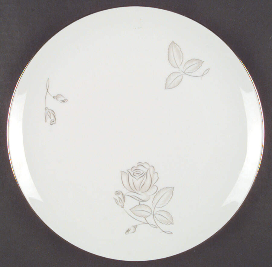 Silver Rose Dinner Plate by Heinrich - H&C-1