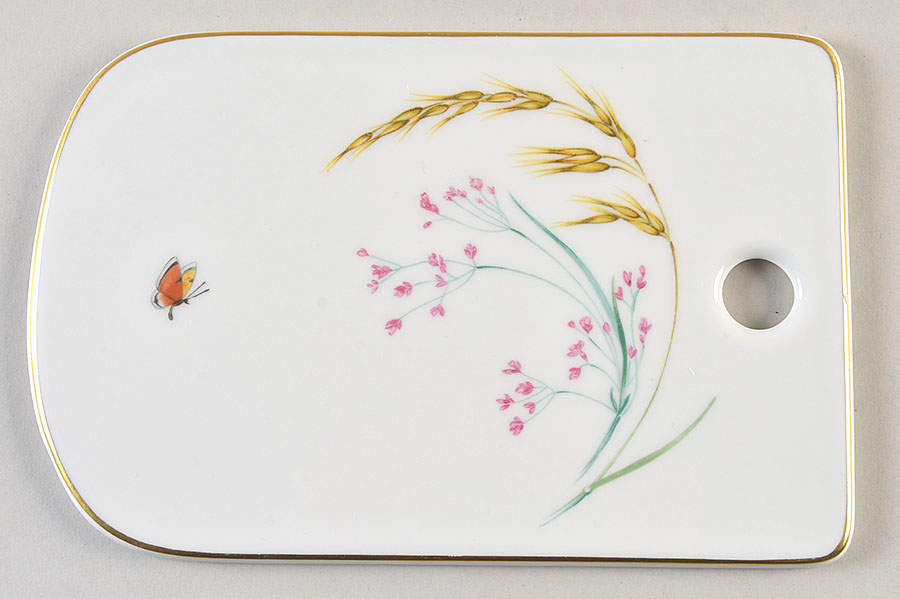 Sommer (Coupe, Smooth, Gold Trim) Cheese and Cracker Board by Heinrich - H&C-1