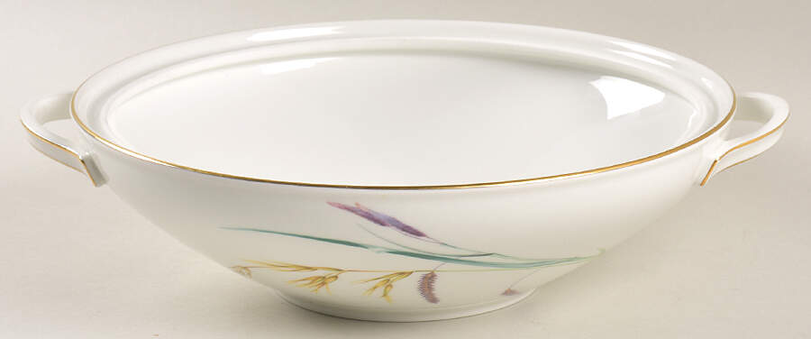 Sommer (Coupe, Smooth, Gold Trim) Round Vegetable No Lid by Heinrich - H&C-1