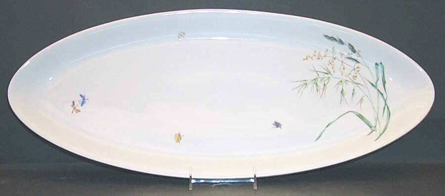 Sommer (Coupe, Smooth, Gold Trim) Fish Platter by Heinrich - H&C-1