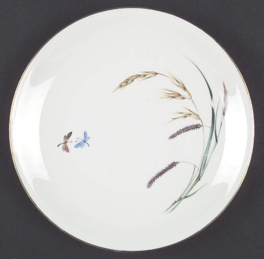Sommer (Coupe, Smooth, Gold Trim) Dinner Plate by Heinrich - H&C-1