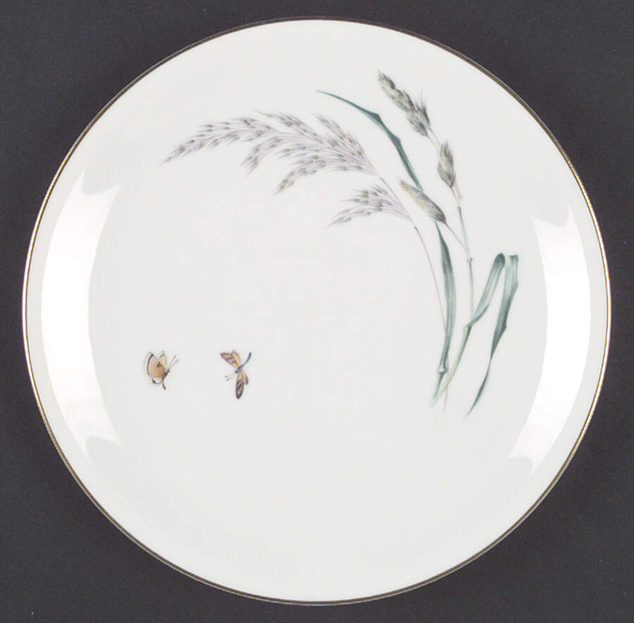 Sommer (Coupe, Smooth, Gold Trim) Dinner Plate by Heinrich - H&C-1