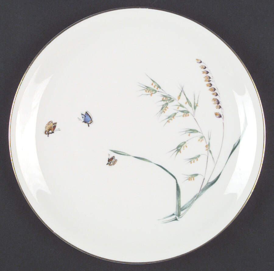 Sommer (Coupe, Smooth, Gold Trim) Dinner Plate by Heinrich - H&C-1