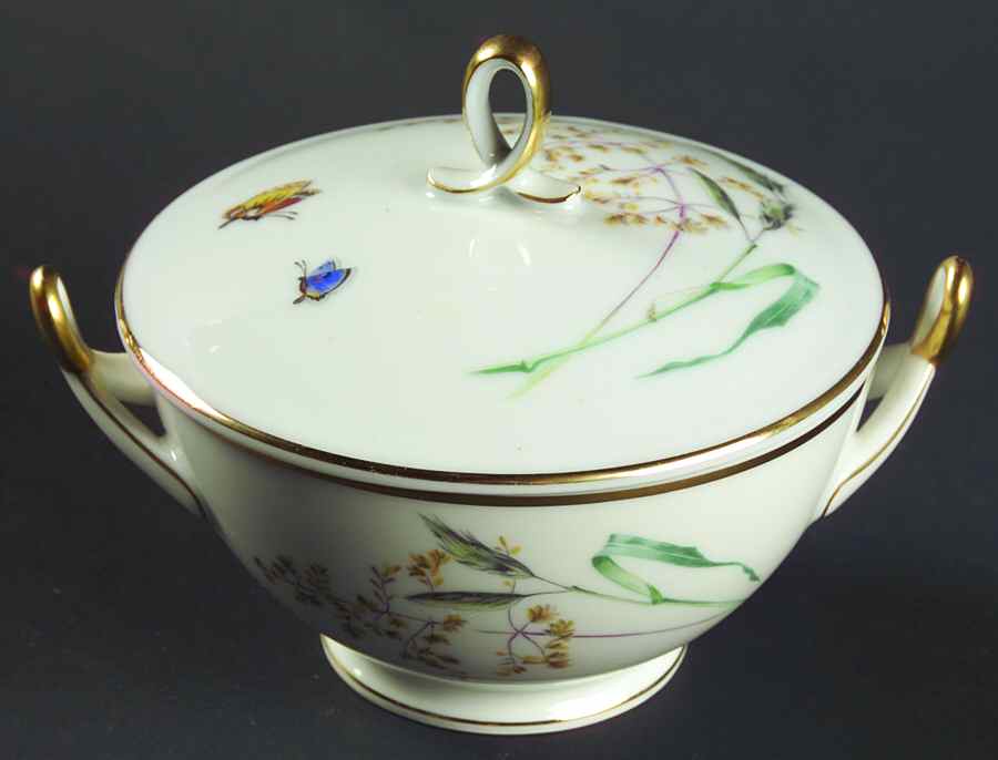 Sommer (Coupe, Smooth, Gold Trim) Sugar Bowl & Lid by Heinrich - H&C-1
