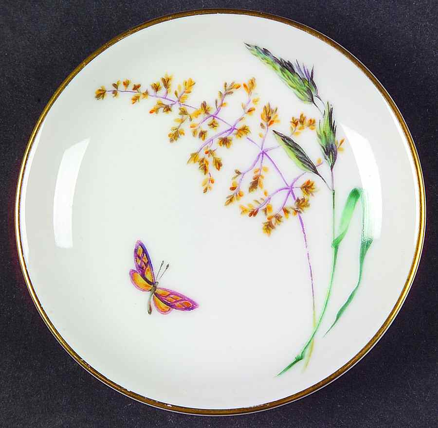 Sommer (Coupe, Smooth, Gold Trim) Butter Pat by Heinrich - H&C-1