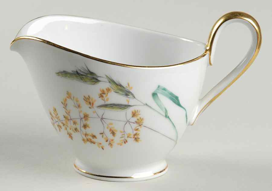 Sommer (Coupe, Smooth, Gold Trim) Creamer by Heinrich - H&C-1