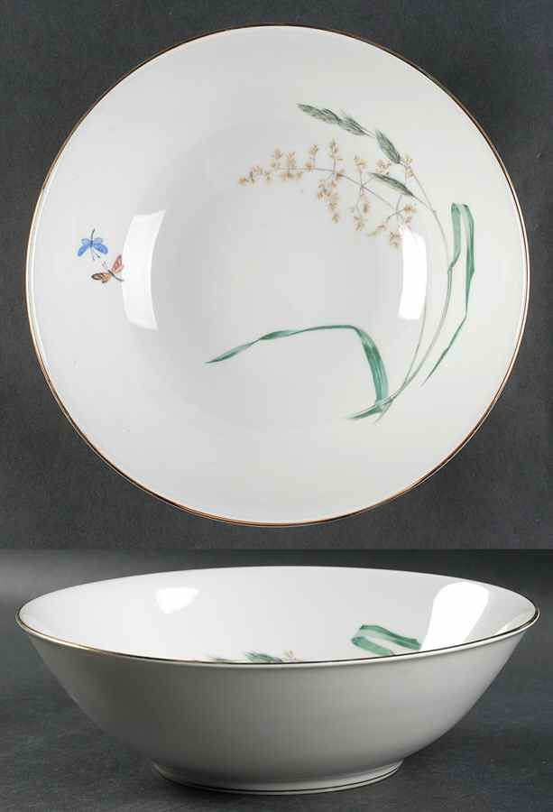 Sommer (Coupe, Smooth, Gold Trim) 9" Round Vegetable Bowl by Heinrich - H&C-1