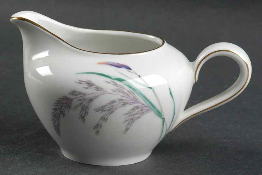 Sommer (Coupe, Smooth, Gold Trim) Creamer by Heinrich - H&C-1
